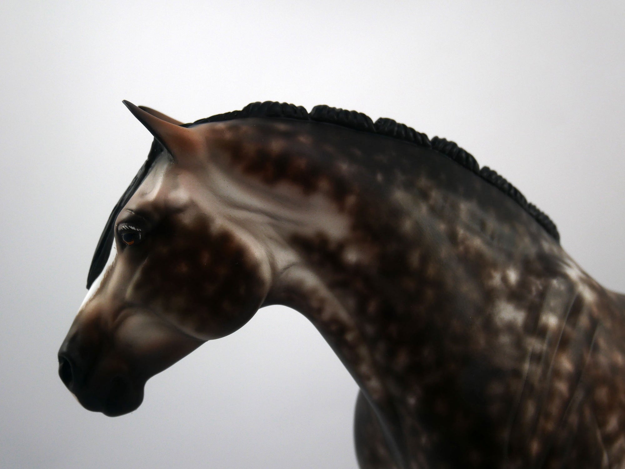 Marion-OOAK Bay Going Grey Heavy Draft Mare Painted by Sheryl Leisure 1/20