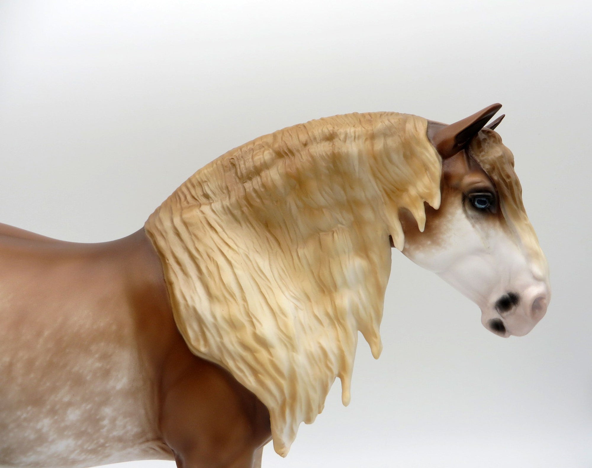 Marvelette-OOAK Chestnut Sabino Heavy Drafter Painted by Sheryl Leisure 11/22/21