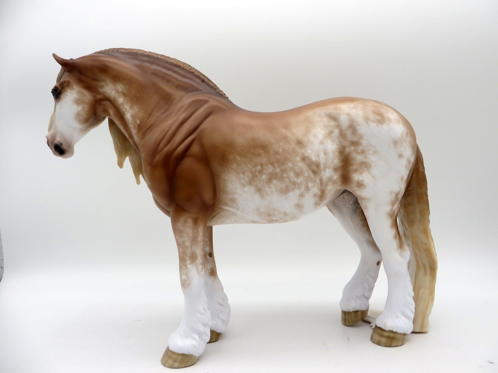 Marvelette-OOAK Chestnut Sabino Heavy Drafter Painted by Sheryl Leisure 11/22/21