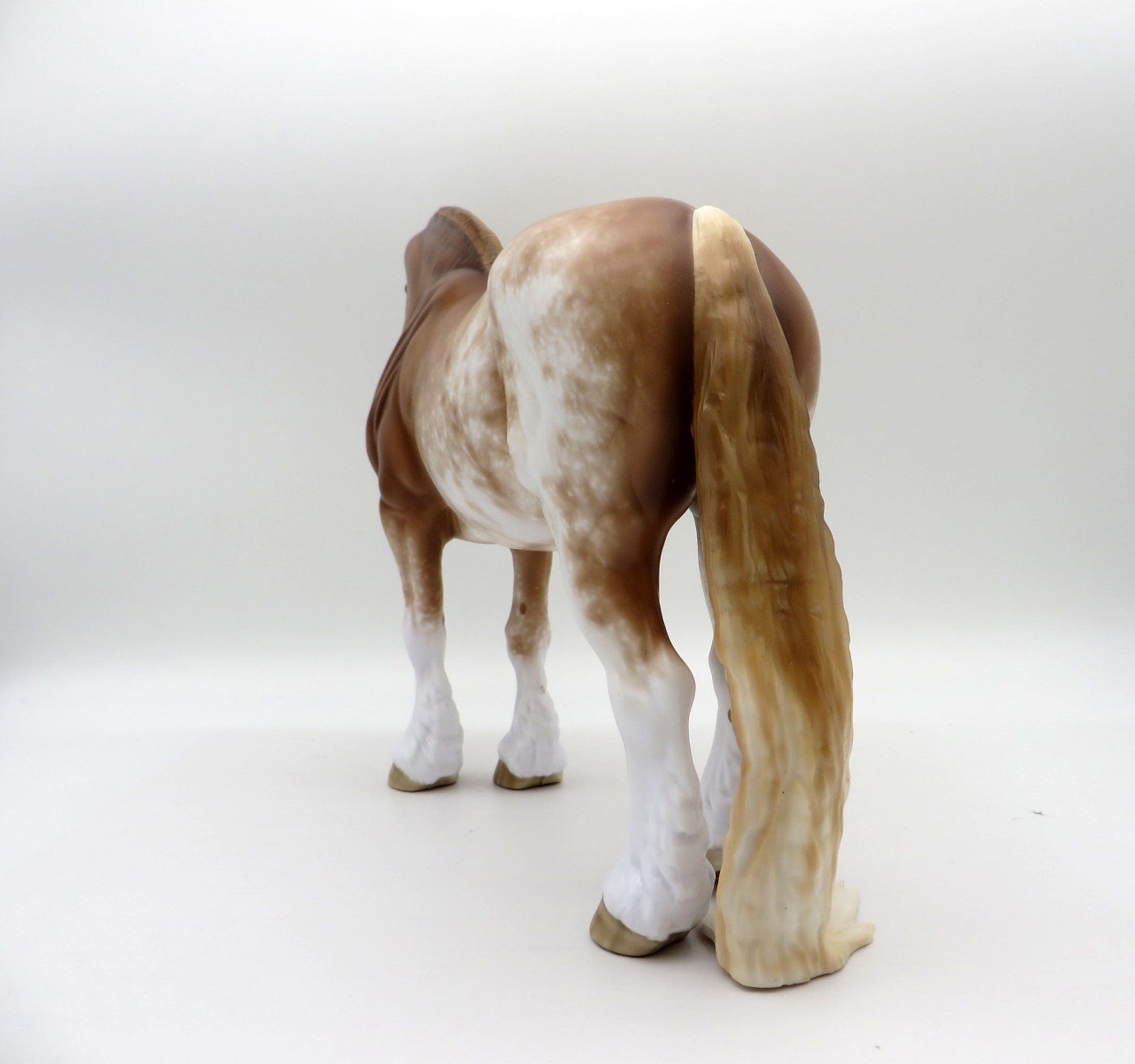 Marvelette-OOAK Chestnut Sabino Heavy Drafter Painted by Sheryl Leisure 11/22/21