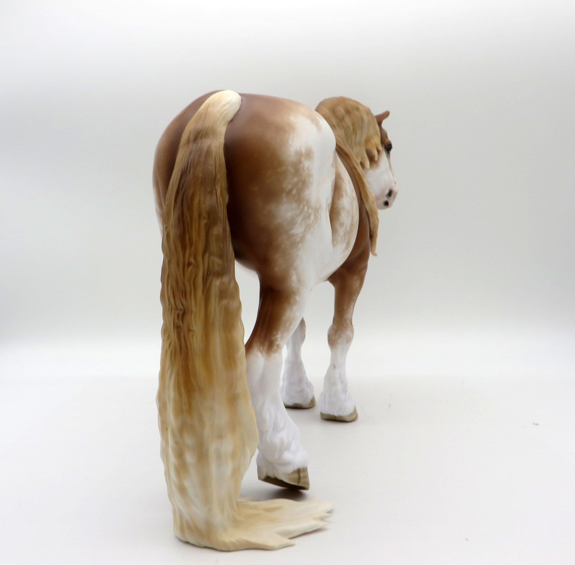 Marvelette-OOAK Chestnut Sabino Heavy Drafter Painted by Sheryl Leisure 11/22/21