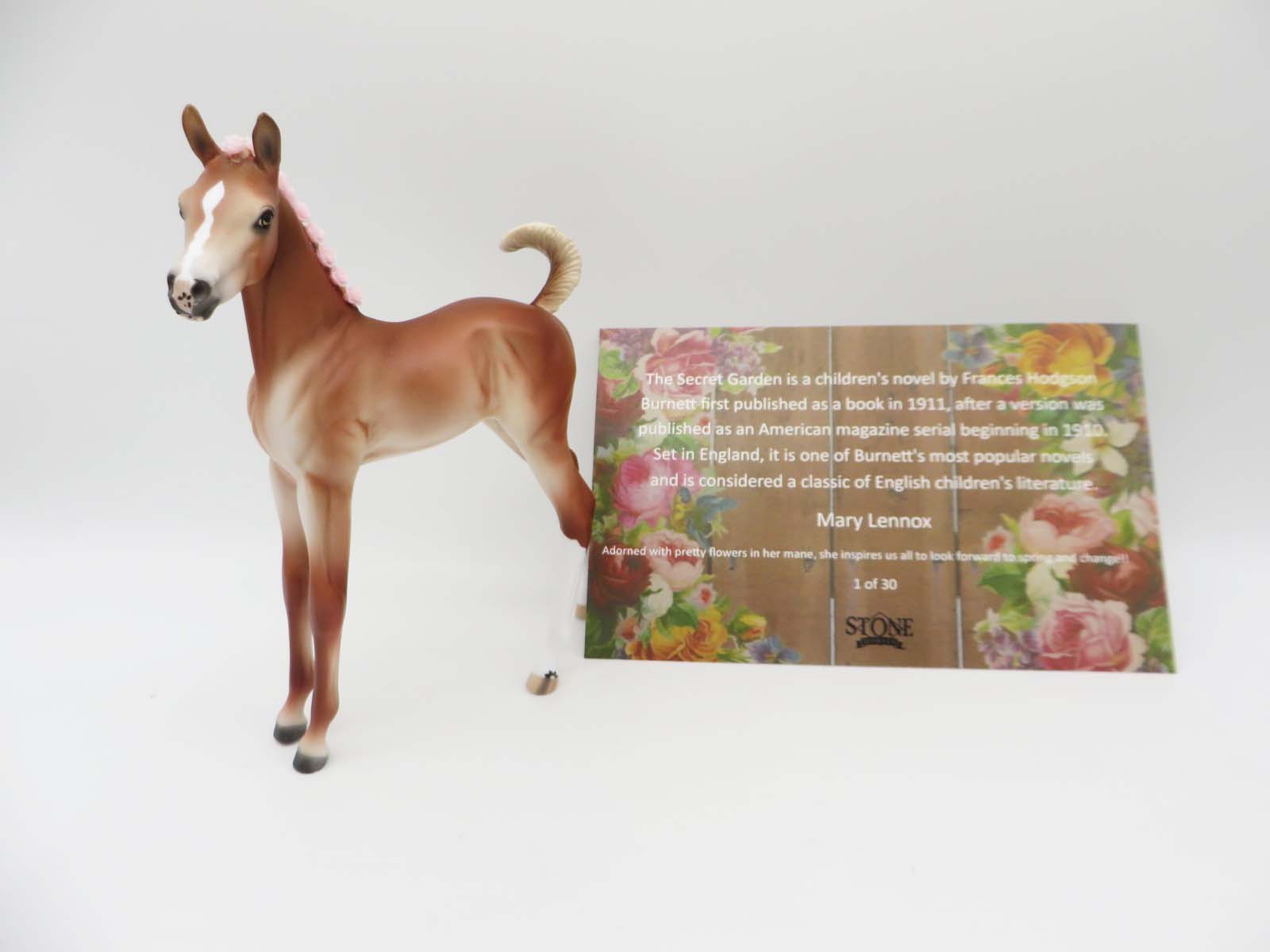 Mary Lennox - Chestnut Arab Foal with Pink Bling Flowers in Her Mane By Ellen Robbins - Classical Literature Series 2023 3/24/23