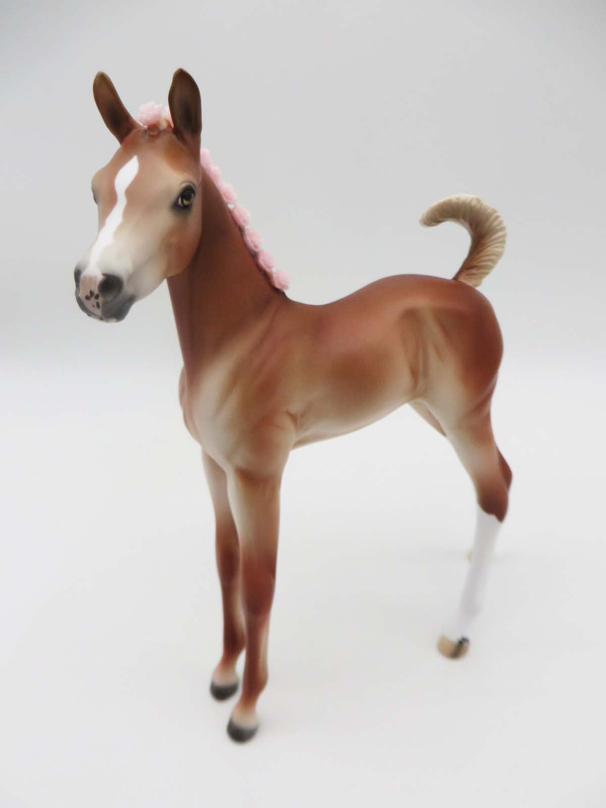 SAMPLE of Mary Lennox - Chestnut Arab Foal with Pink Bling Flowers in Her Mane By Ellen Robbins - Classical Literature Series 2023 3/24/23