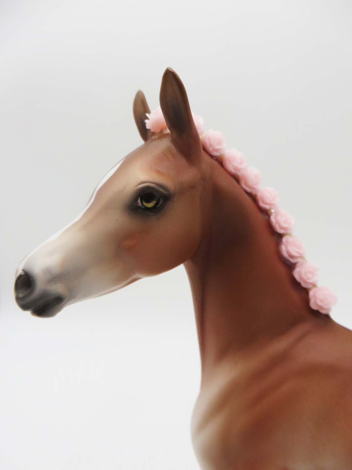 SAMPLE of Mary Lennox - Chestnut Arab Foal with Pink Bling Flowers in Her Mane By Ellen Robbins - Classical Literature Series 2023 3/24/23