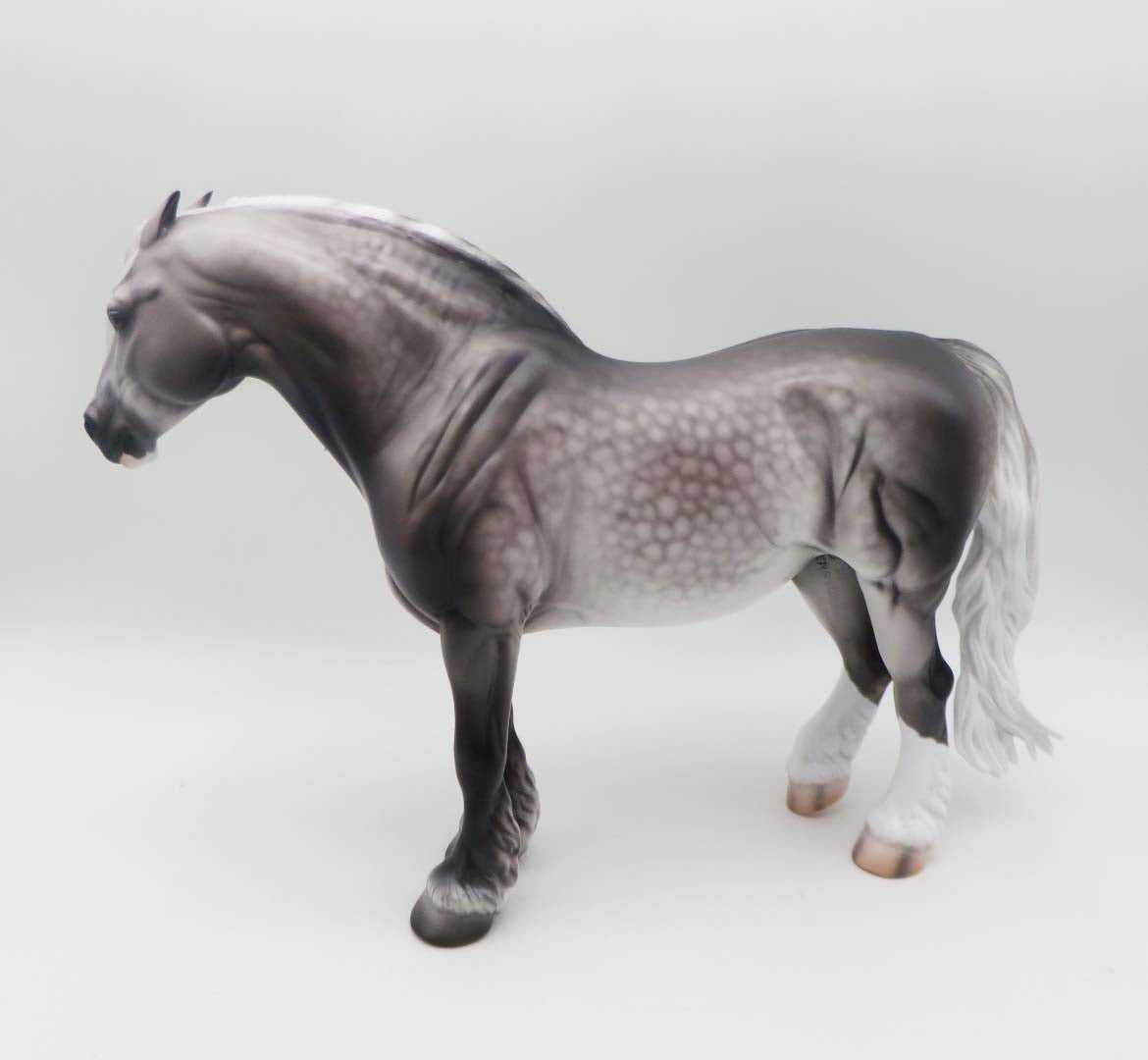 Mascis - OOAK Dapple Dapple Grey Heavy Draft Mare By Caroline Boydston 3/17/23