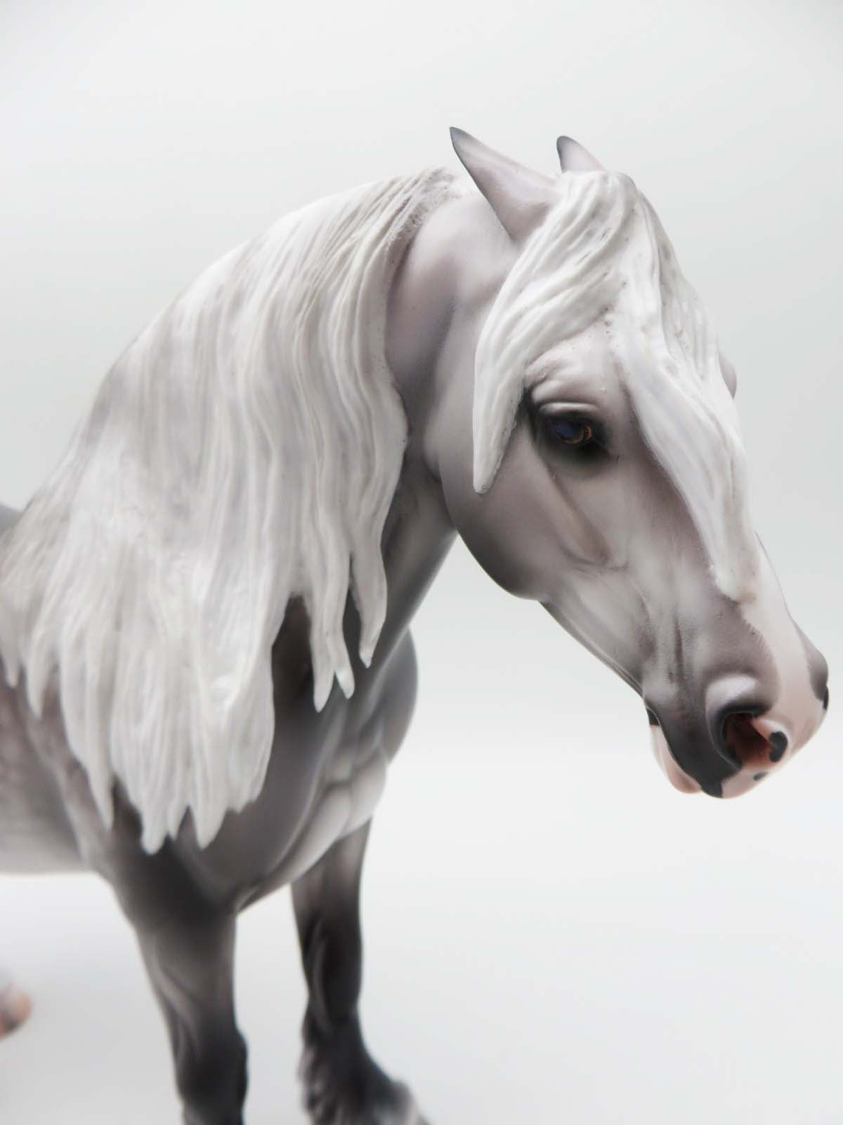 Mascis - OOAK Dapple Dapple Grey Heavy Draft Mare By Caroline Boydston 3/17/23