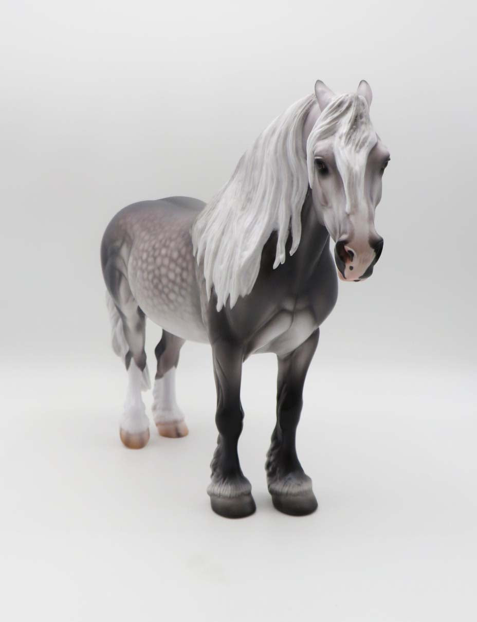 Mascis - OOAK Dapple Dapple Grey Heavy Draft Mare By Caroline Boydston 3/17/23