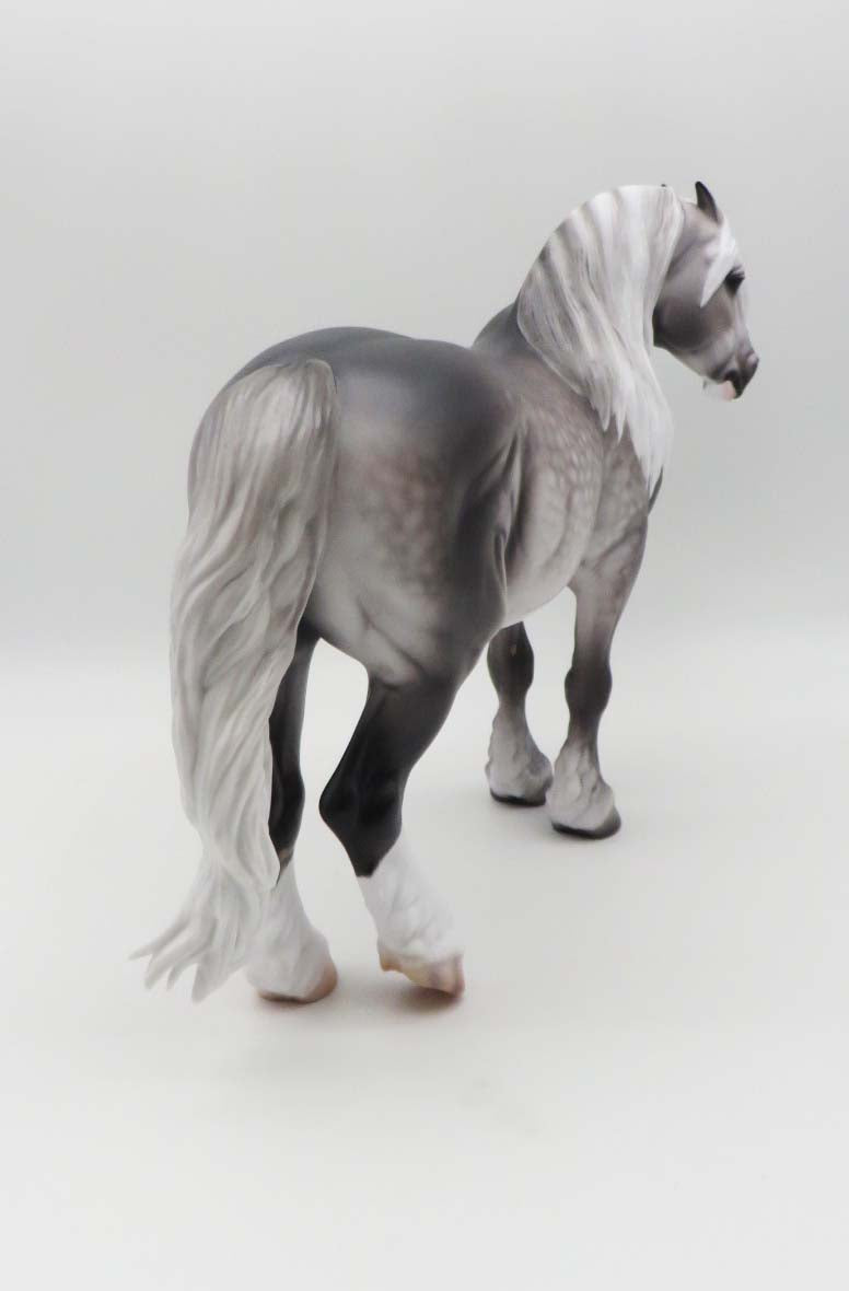 Mascis - OOAK Dapple Dapple Grey Heavy Draft Mare By Caroline Boydston 3/17/23