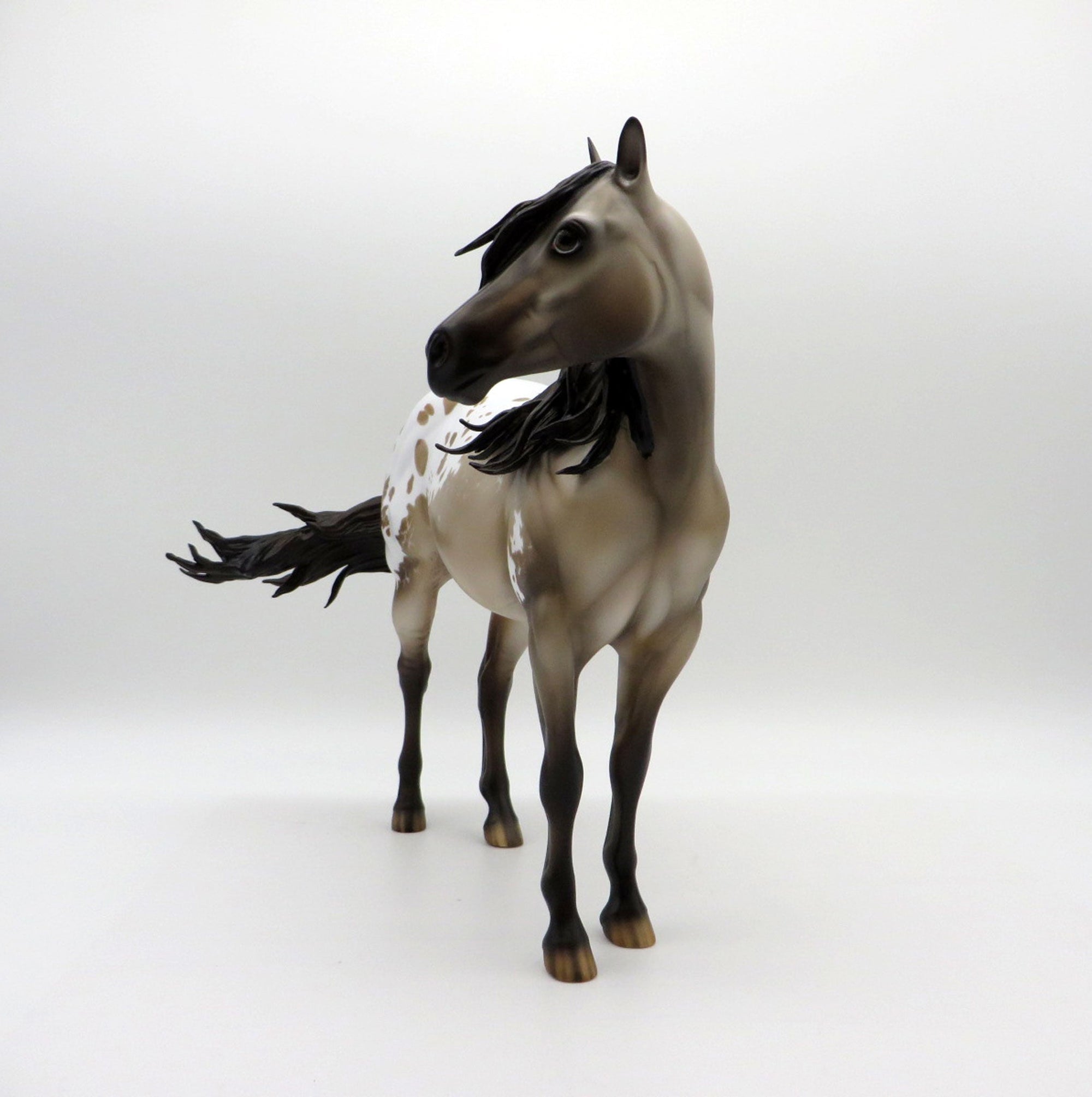 Matisse-OOAK Grulla Appaloosa ISH Painted by Carrie Keller  EQ 21