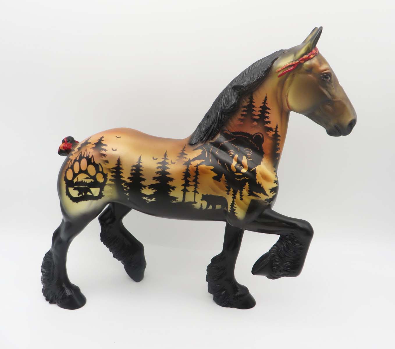 Mato - OOAK - Bear Decorator Trotting Drafter By Dawn Quick SHCF23