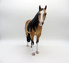 Matterhorn-OOAK Dapple Buckskin ISH  Painted By Caroline Boydston 6/22/21