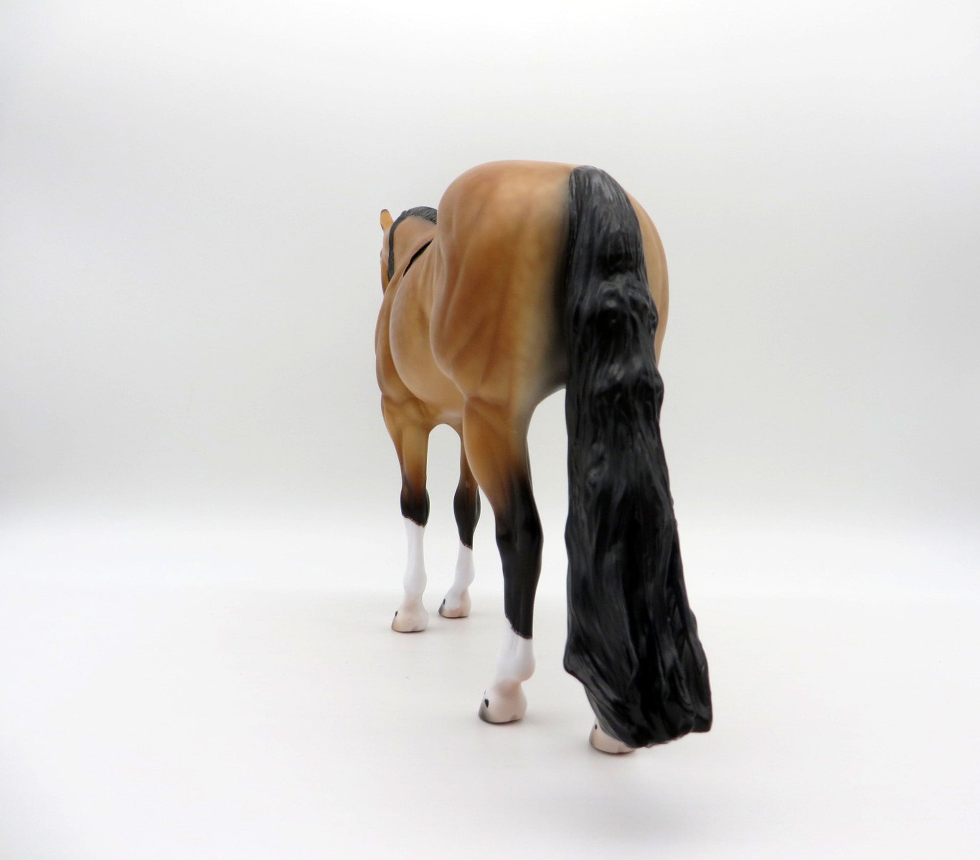 Matterhorn-OOAK Dapple Buckskin ISH  Painted By Caroline Boydston 6/22/21