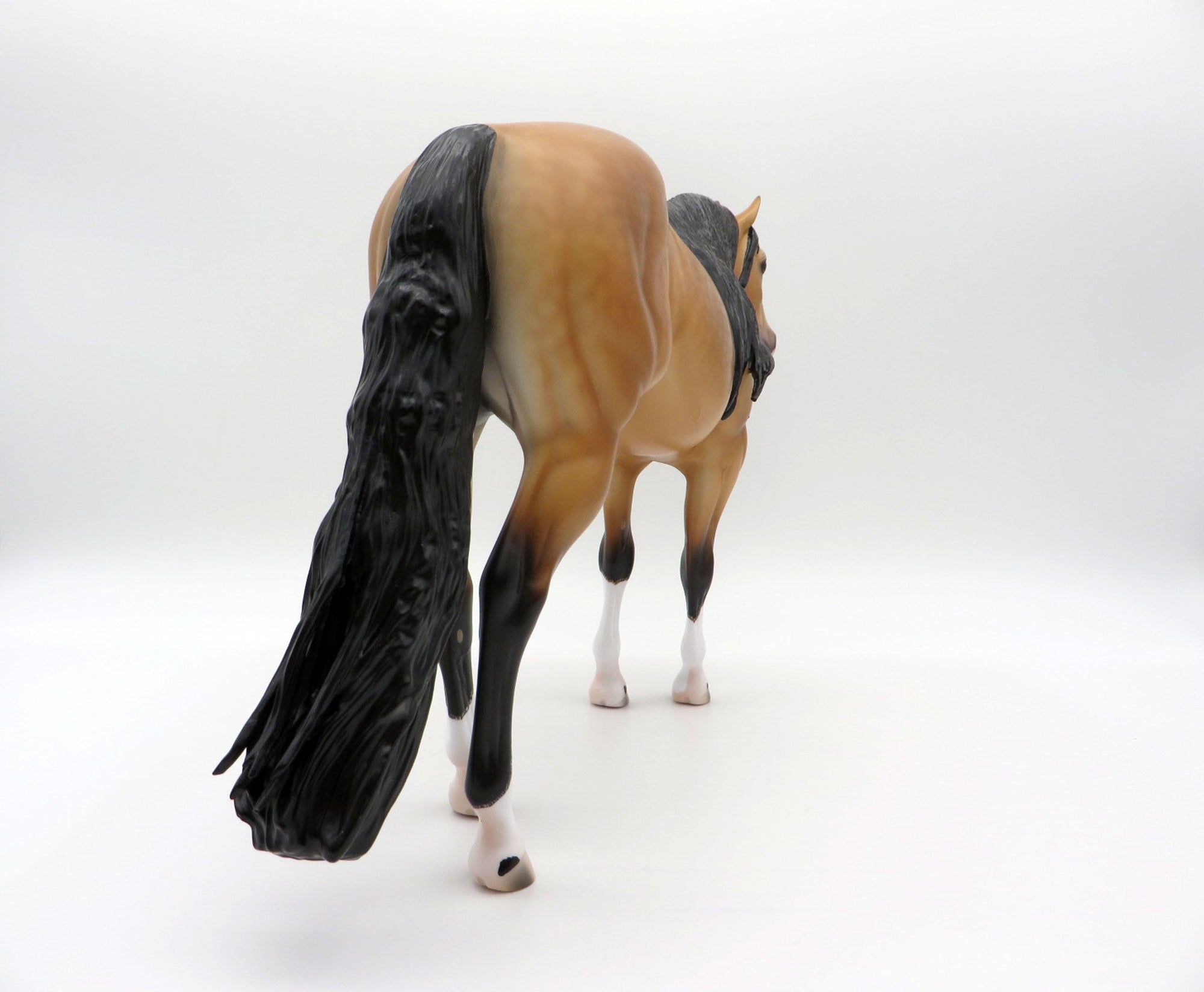 Matterhorn-OOAK Dapple Buckskin ISH  Painted By Caroline Boydston 6/22/21