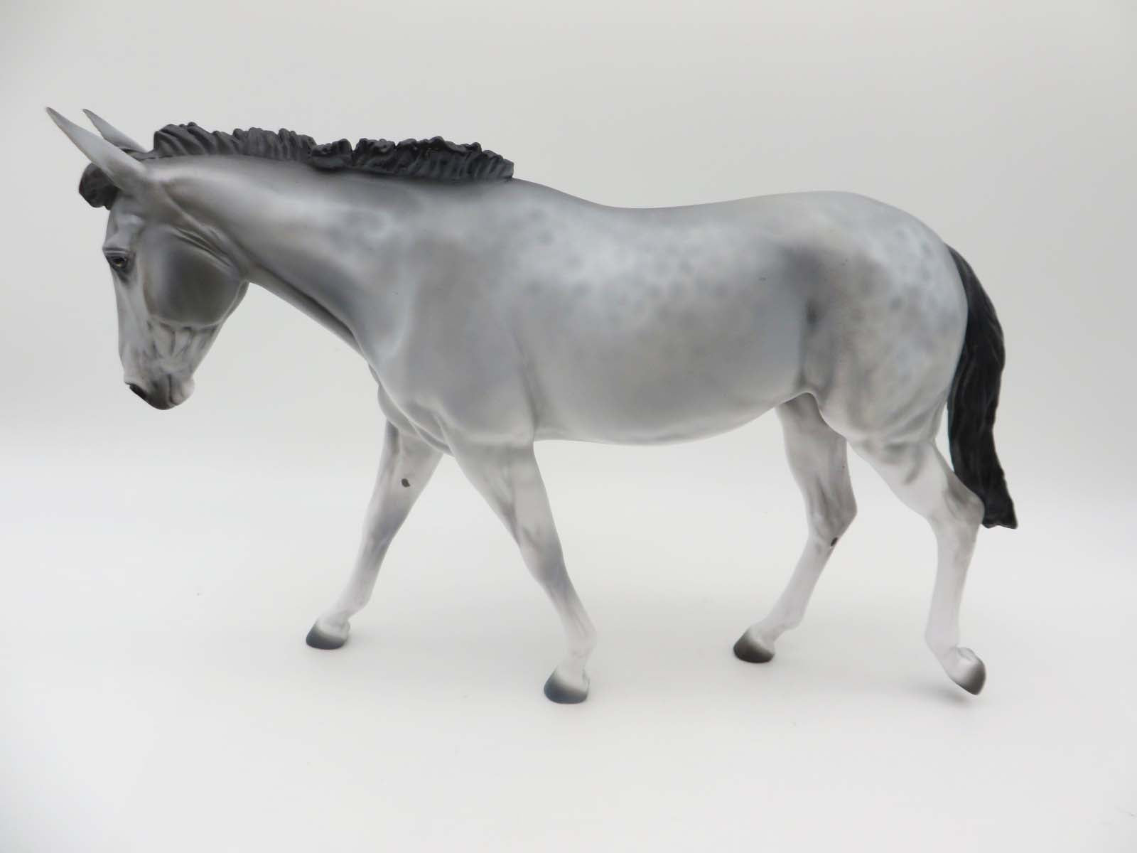 Mau - OOAK - Reverse Dapple Blue Roan Mule By Jess Hamill - P&C 23