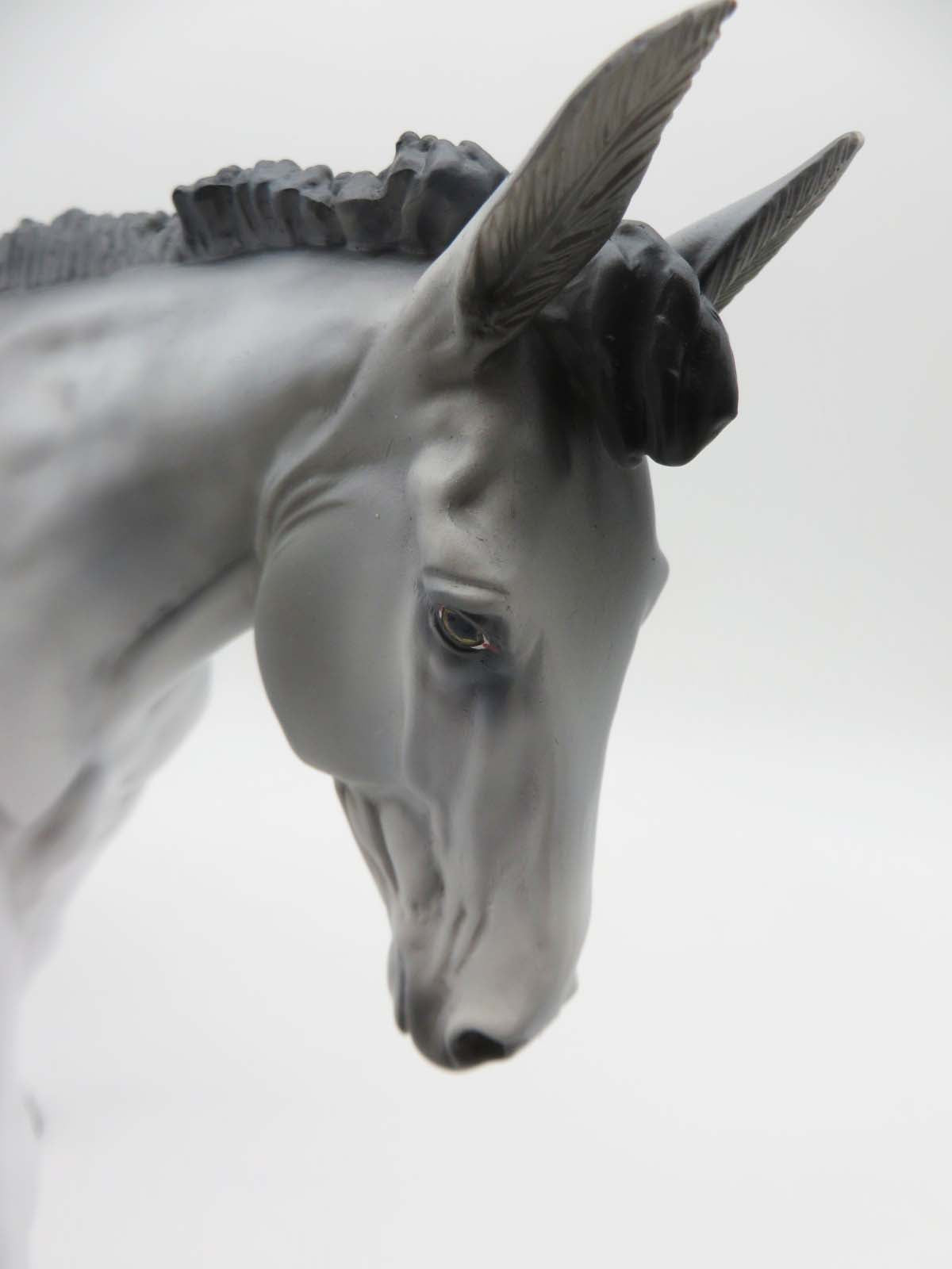 Mau - OOAK - Reverse Dapple Blue Roan Mule By Jess Hamill - P&amp;C 23