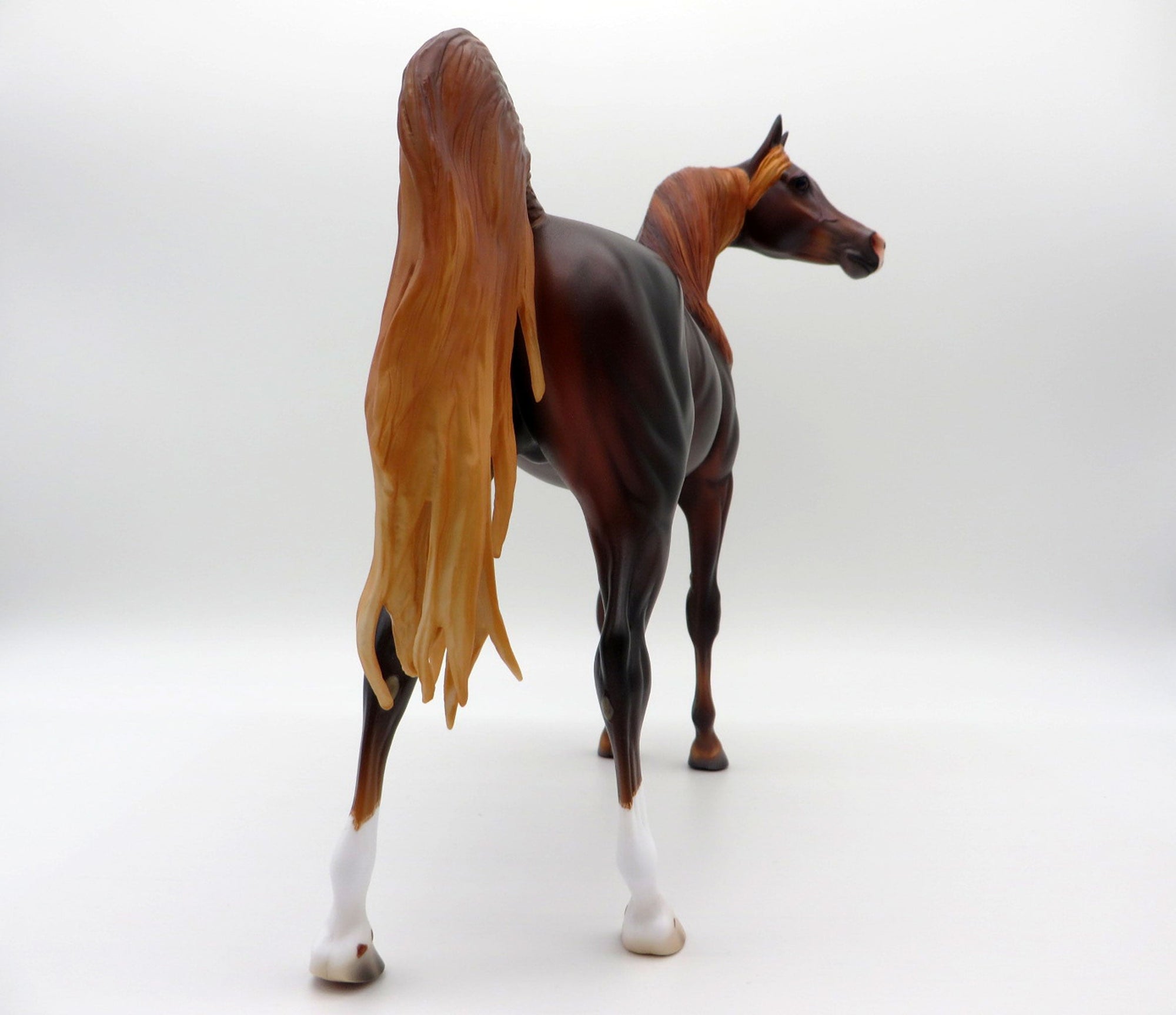 Mauna Kea-OOAK Dapple Chestnut Arabian Painted By Caroline Boydston 6/22/21