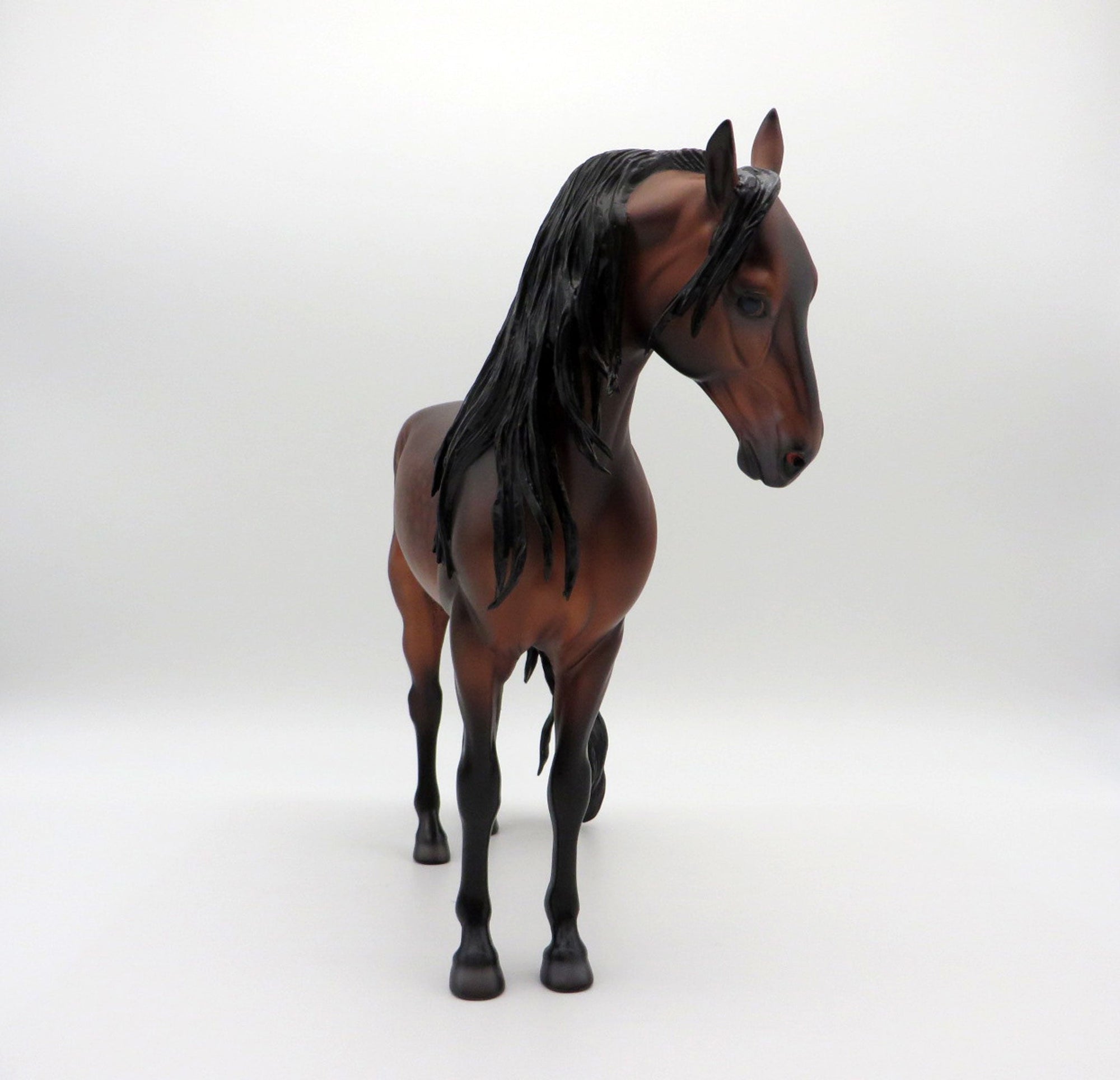 Mauna Loa-OOAK Dapple Bay Andalusian Painted By Caroline Boydston 6/28/21