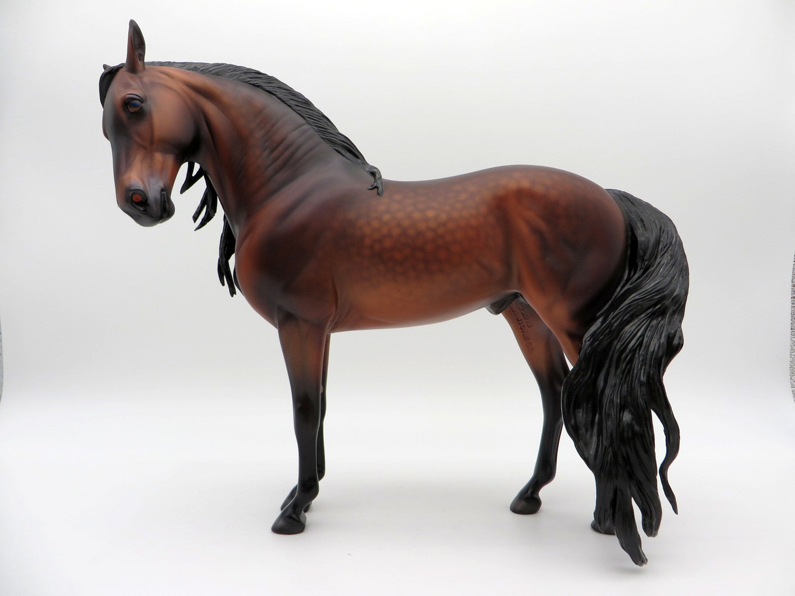 Mauna Loa-OOAK Dapple Bay Andalusian Painted By Caroline Boydston 6/28/21