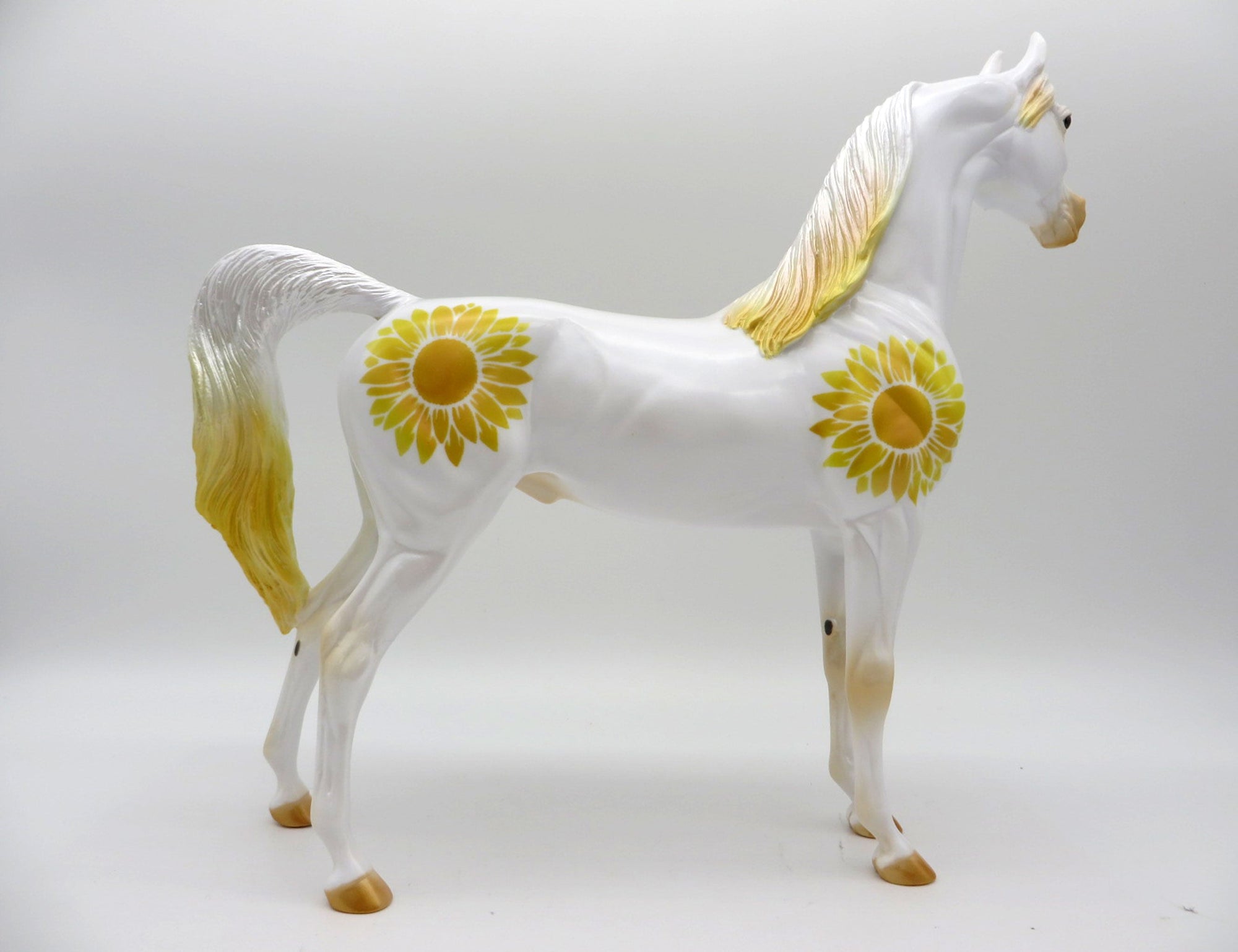 Helianthus - OOAK Fall Sunflower Deco Arabian Painted by Jas 11/12/21