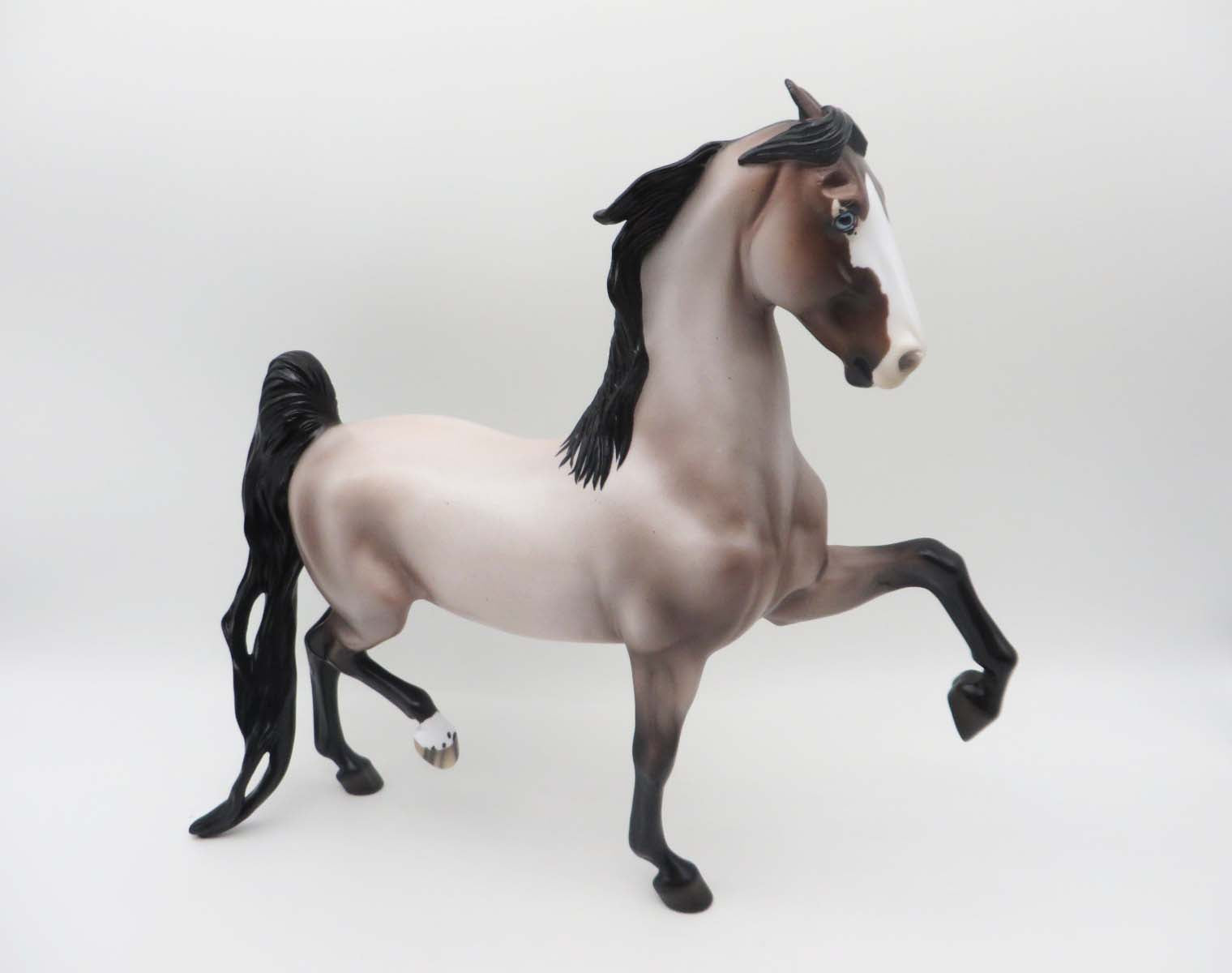 Meaner Than Evil - OOAK - Bay Roan Saddlebred By Ellen Robbins SHCF23