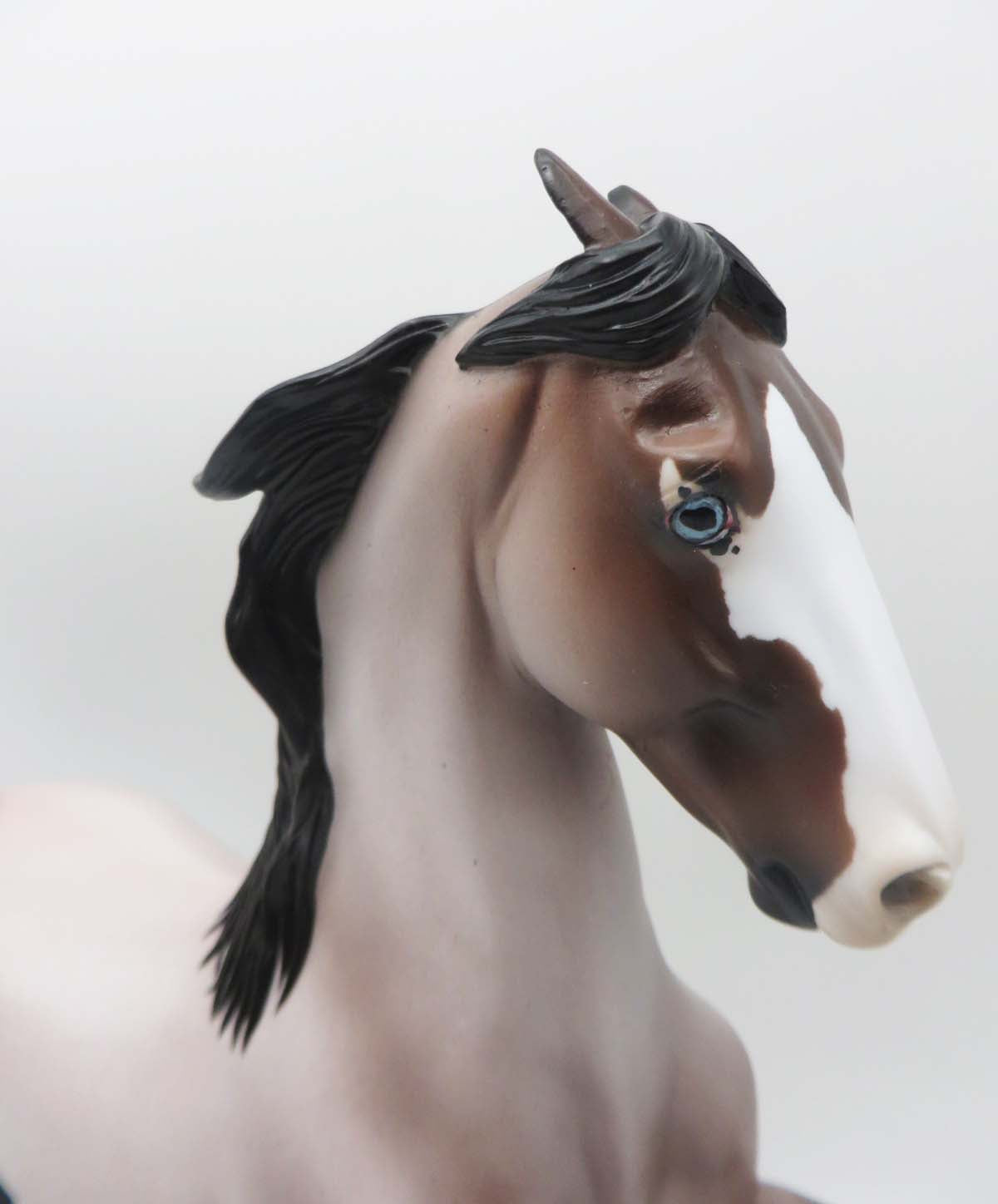 Meaner Than Evil - OOAK - Bay Roan Saddlebred By Ellen Robbins SHCF23