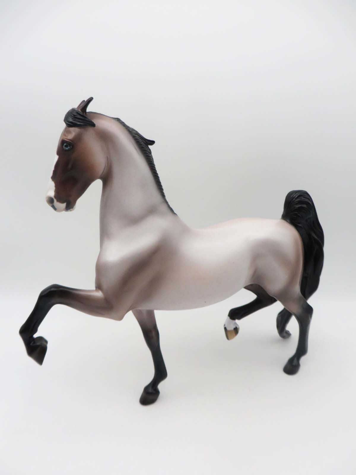 Meaner Than Evil - OOAK - Bay Roan Saddlebred By Ellen Robbins SHCF23