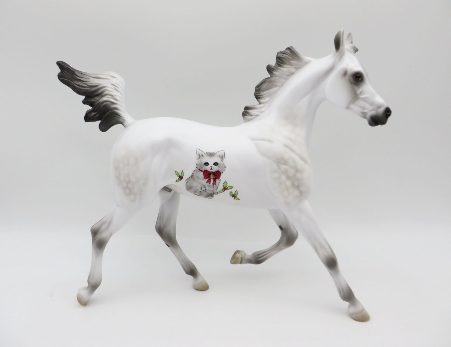 Meowy Christmas - OOAK - Decorator Grey Yearling by Jess Hamill - CT22
