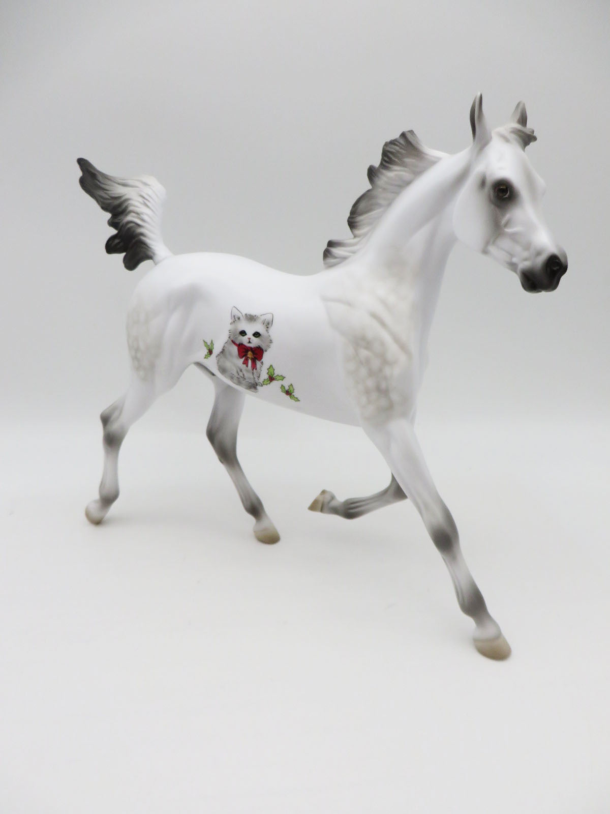 Meowy Christmas - OOAK - Decorator Grey Yearling by Jess Hamill - CT22