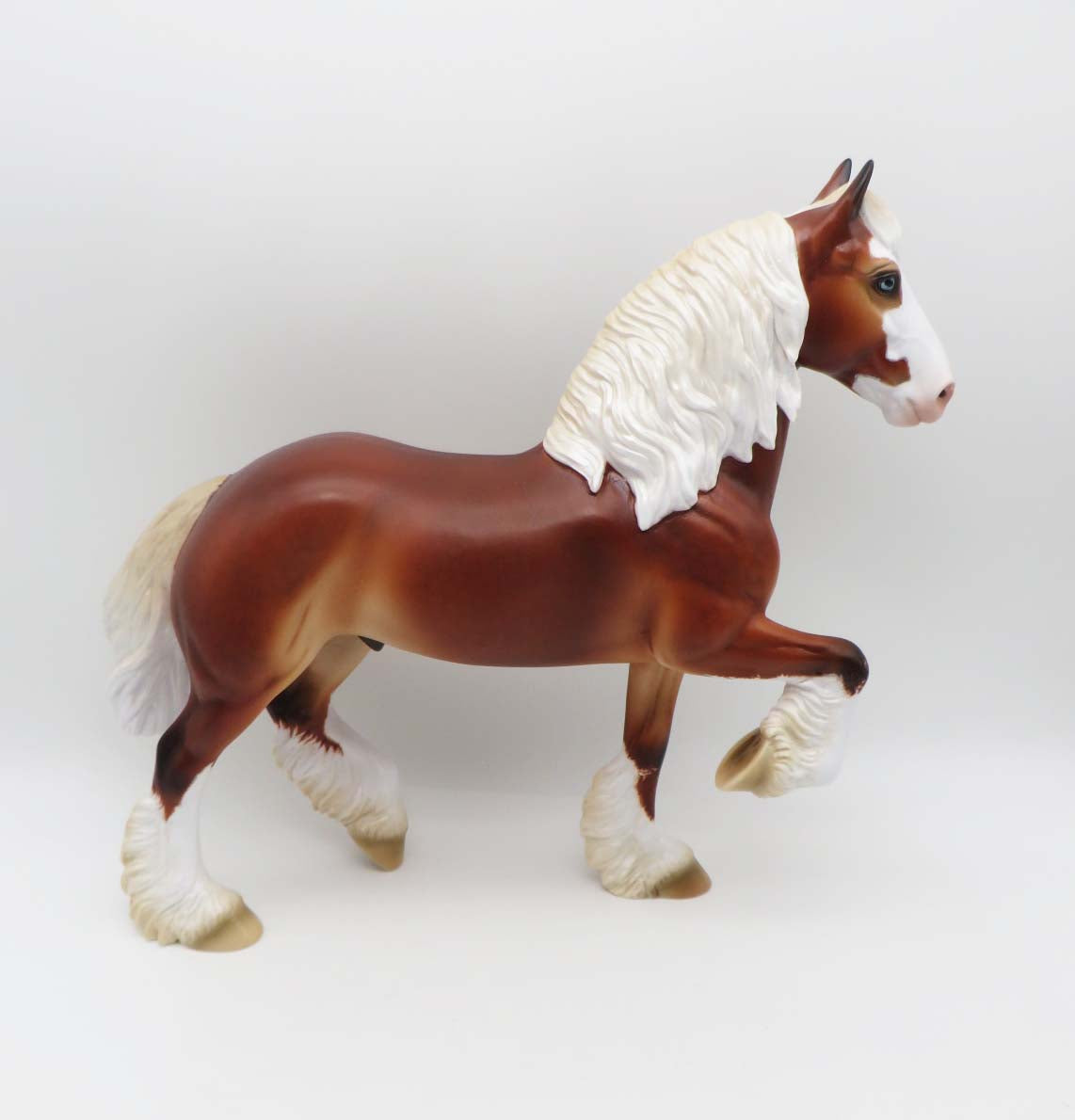 Merlin - OOAK - Silver Bay Sabino Trotting Drafter by Ashley Palmer - Best Offers 4/3/23
