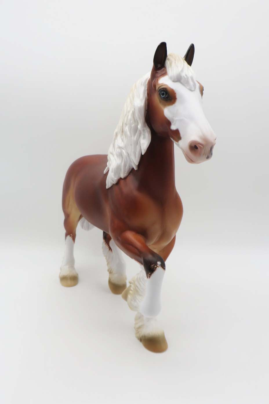 Merlin - OOAK - Silver Bay Sabino Trotting Drafter by Ashley Palmer - Best Offers 4/3/23