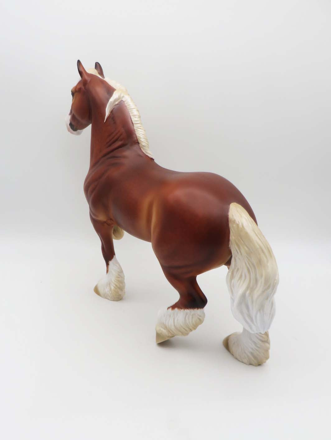 Merlin - OOAK - Silver Bay Sabino Trotting Drafter by Ashley Palmer - Best Offers 4/3/23