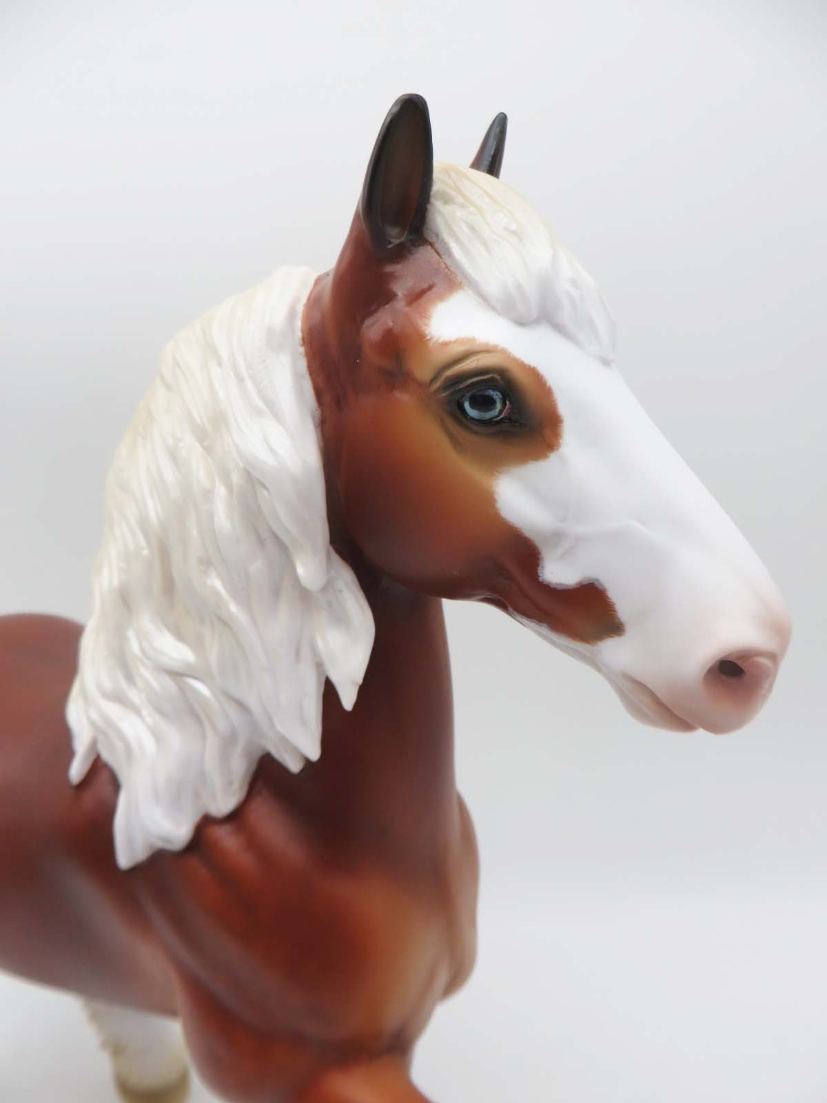 Merlin - OOAK - Silver Bay Sabino Trotting Drafter by Ashley Palmer - Best Offers 4/3/23