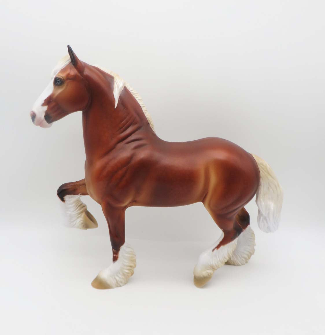 Merlin - OOAK - Silver Bay Sabino Trotting Drafter by Ashley Palmer - Best Offers 4/3/23