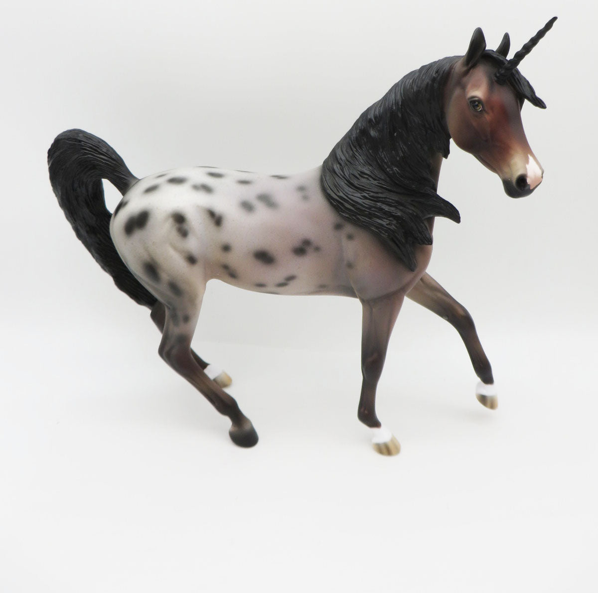 Merry Magical Christmas - OOAK - Bay Appaloosa Decorator Unicorn Arabian Mare By Jess Hamill - CT22