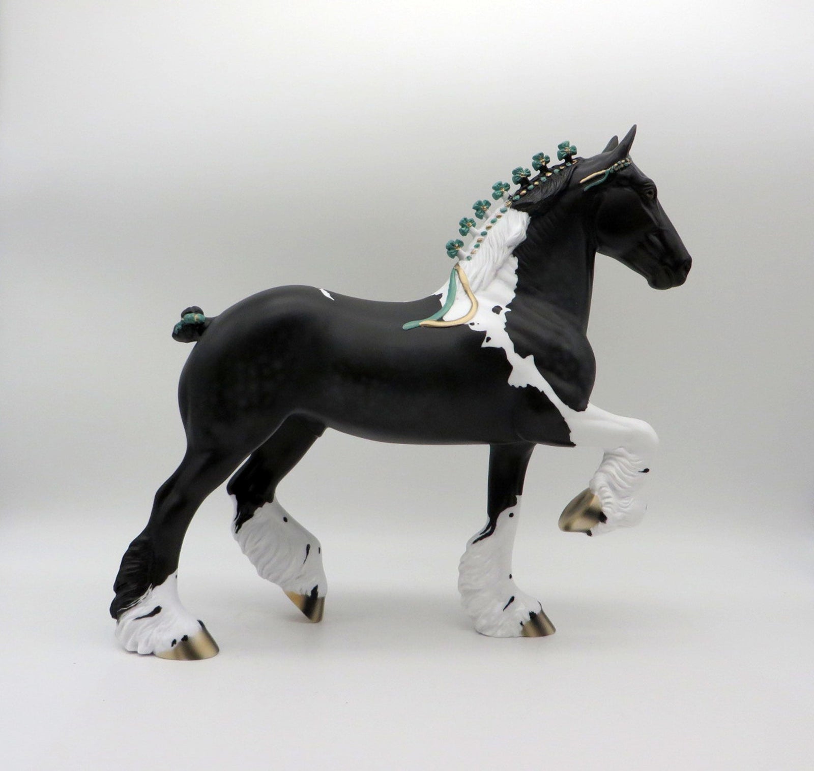 Midnight Express-OOAK Dapple Black Pinto Trotting Drafter 514/21