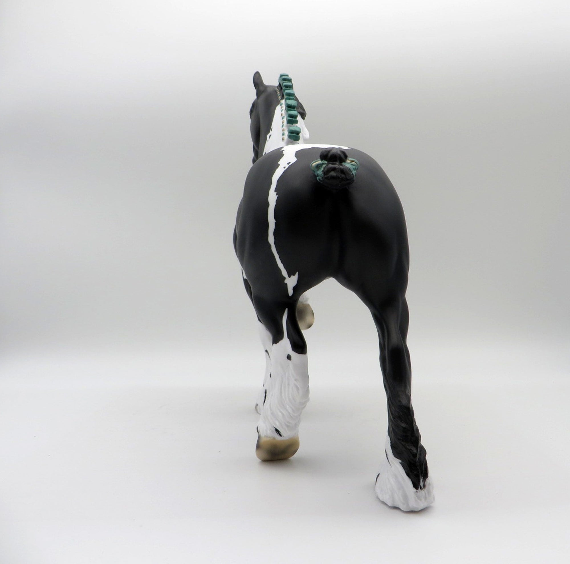 Midnight Express-OOAK Dapple Black Pinto Trotting Drafter 514/21