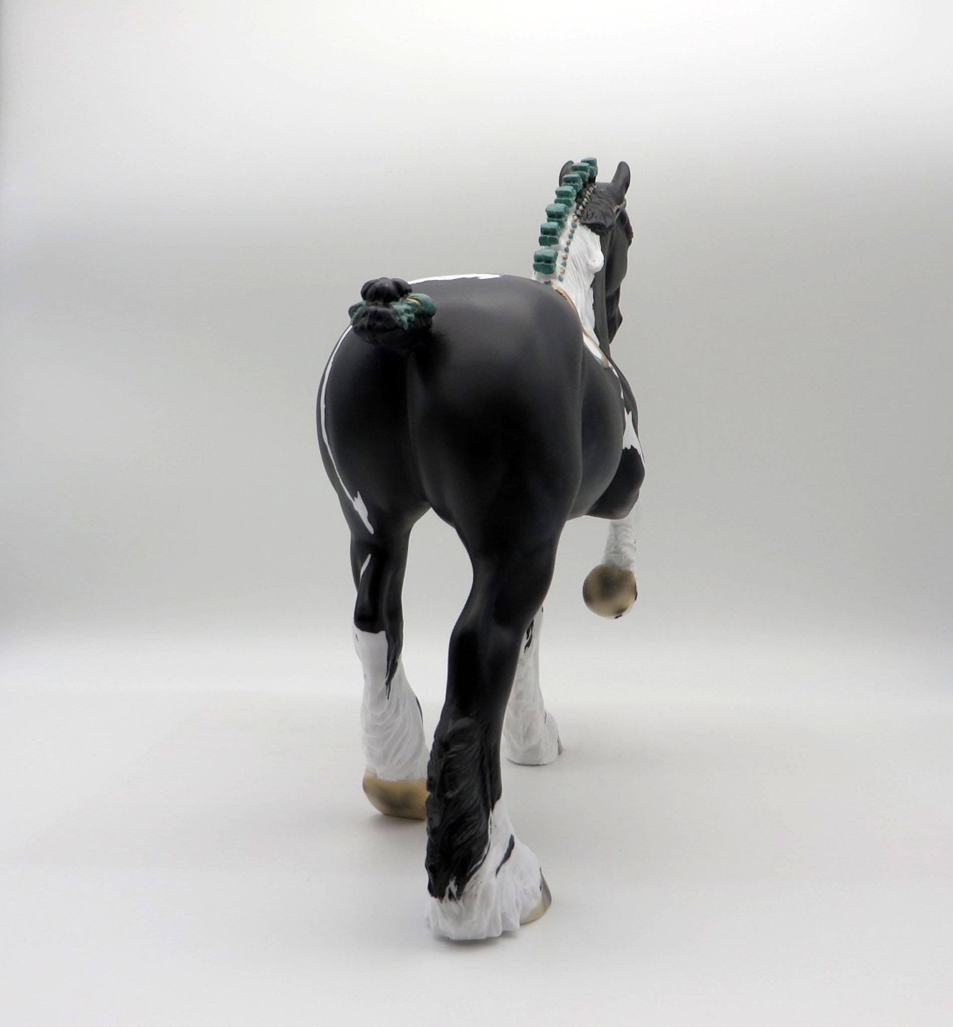 Midnight Express-OOAK Dapple Black Pinto Trotting Drafter 514/21