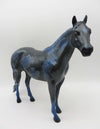 Midnight On The Range - OOAK - Blue/Green/Holo Decorator Ideal Stock Horse By Ellen Robbins - SHCF23
