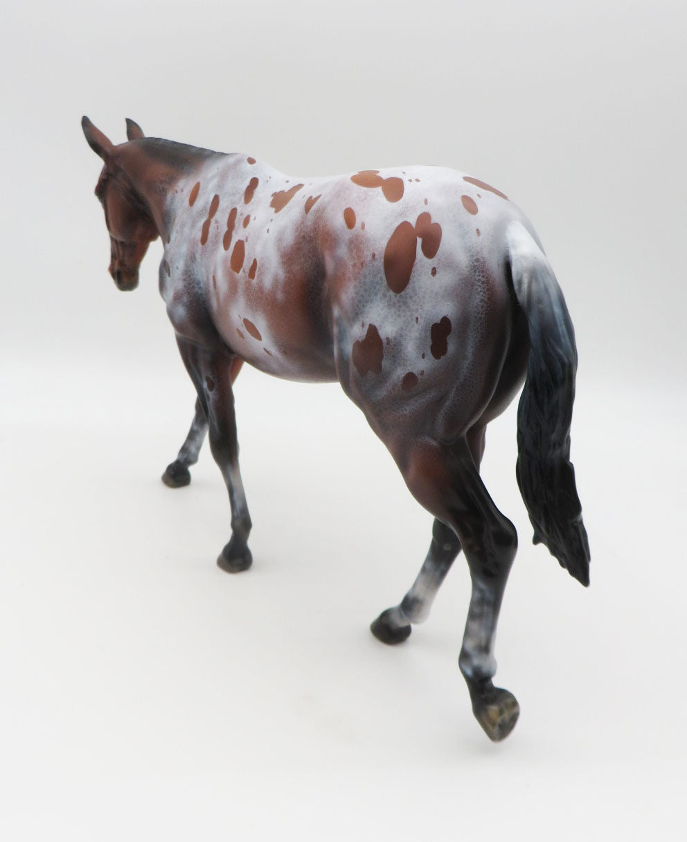 Miigwechiwendan- OOAK Bay Appaloosa Mule By Ellen Robbins 11/28/22