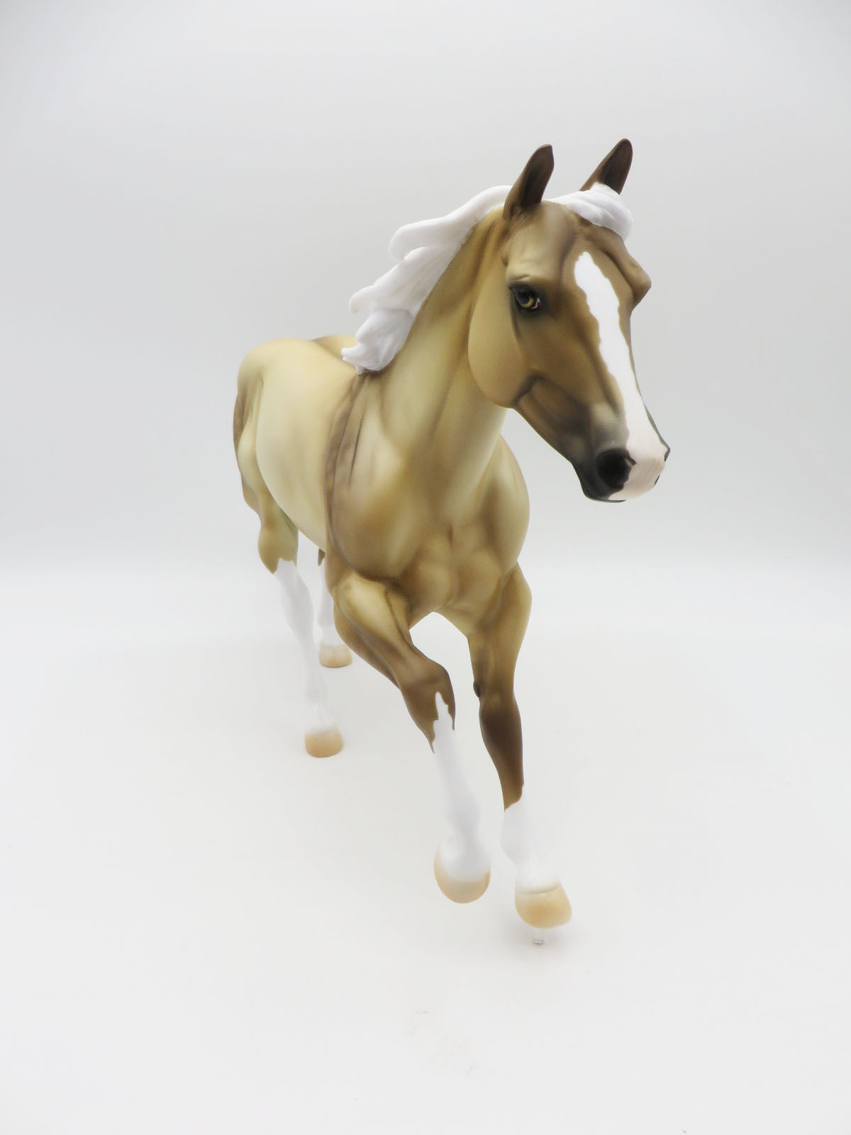 Minstrel of the Dawn - OOAK - Dappled Dunalino Foundation Quarter Horse - Painted By Ellen Robbins - MM22