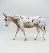 Miss Kelly-OOAK Loud Bay Appaloosa Mule by Sheryl Leisure 9/26/22