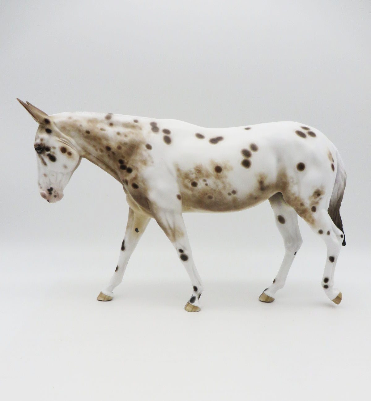 Miss Kelly-OOAK Loud Bay Appaloosa Mule by Sheryl Leisure 9/26/22
