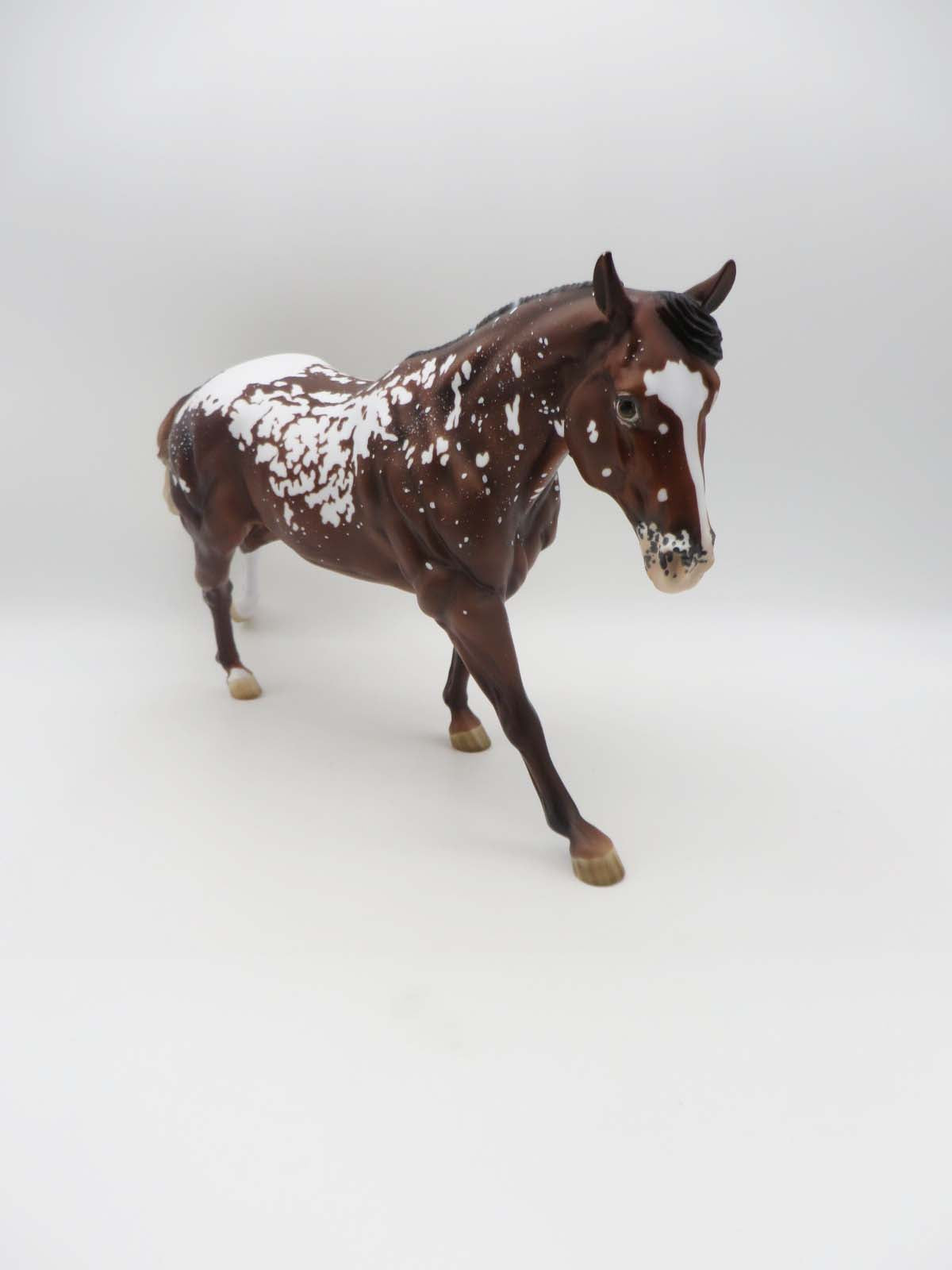 Monster Magnet- LE-10 Celebrity Visiting Horse SHCF 23 Snowflake Appaloosa Running Stock- SHCF23