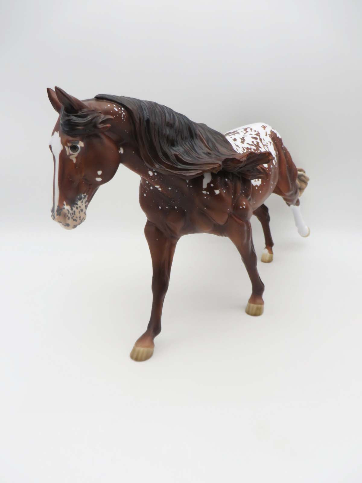 Monster Magnet- LE-10 Celebrity Visiting Horse SHCF 23 Snowflake Appaloosa Running Stock- SHCF23