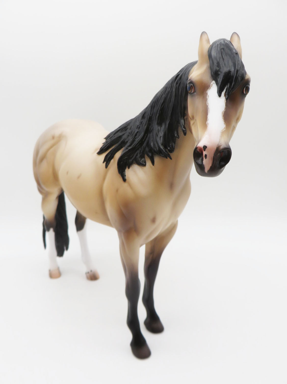 Morello - OOAK - Bay Roan Ideal Stock Horse By Caroline Boydston BEST OFFER 11/21/22