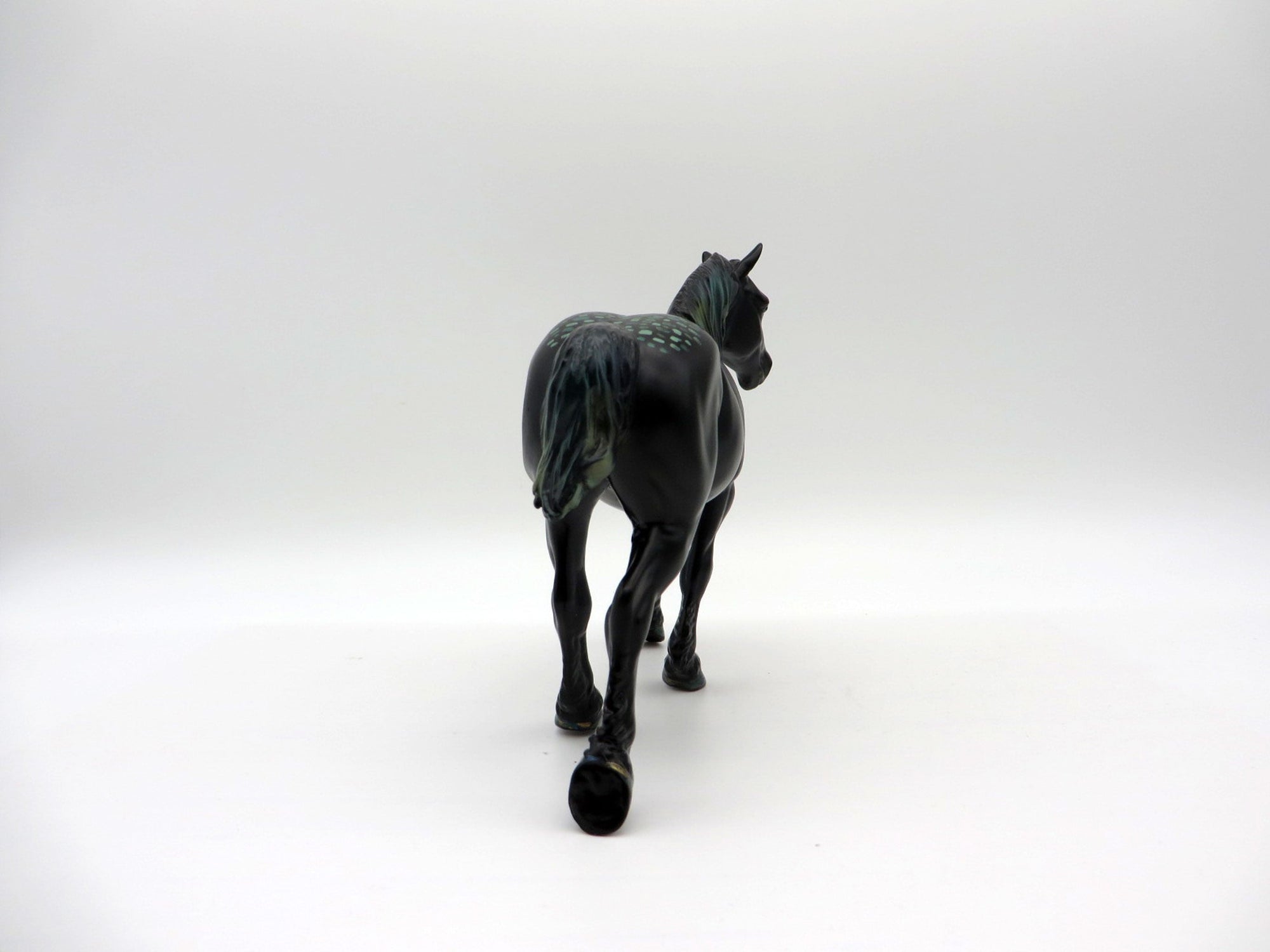 Mosaic-OOAK Pebbles Trotting Draft Deco Painted By Jas Fanning EQ 21