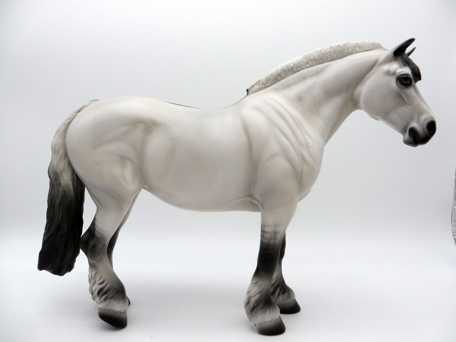 Mouse-LE-20 Fjord Draft Cross Heavy Draft Mare Painted By Audrey Dixon 8/5/21