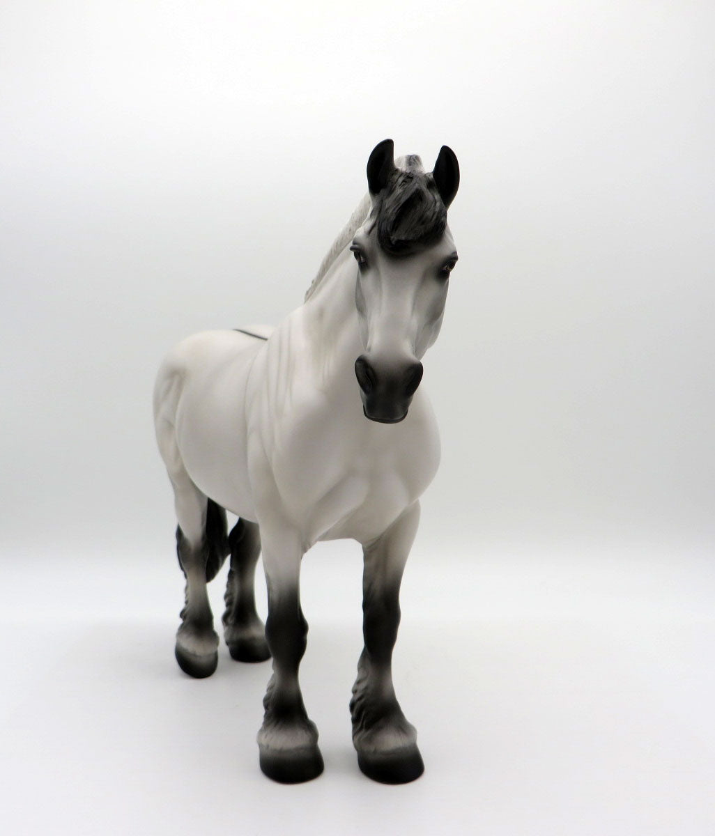 Mouse-LE-20 Fjord Draft Cross Heavy Draft Mare Painted By Audrey Dixon 8/5/21