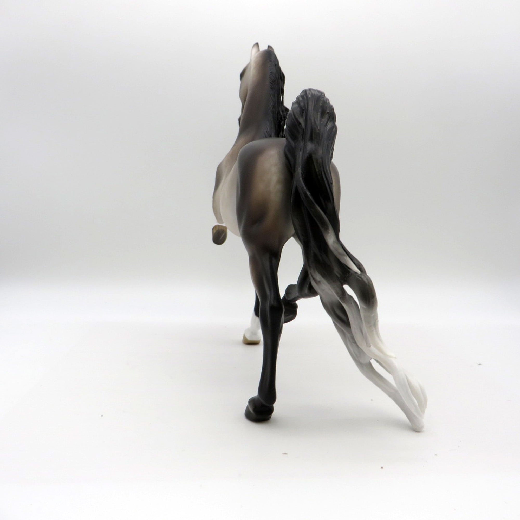 Mr. Peepers-OOAK Bay going grey Saddlebred Painted by Sheryl Leisure 1/3/22