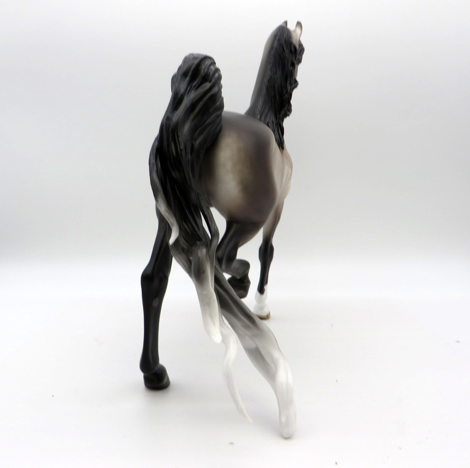 Mr. Peepers-OOAK Bay going grey Saddlebred Painted by Sheryl Leisure 1/3/22